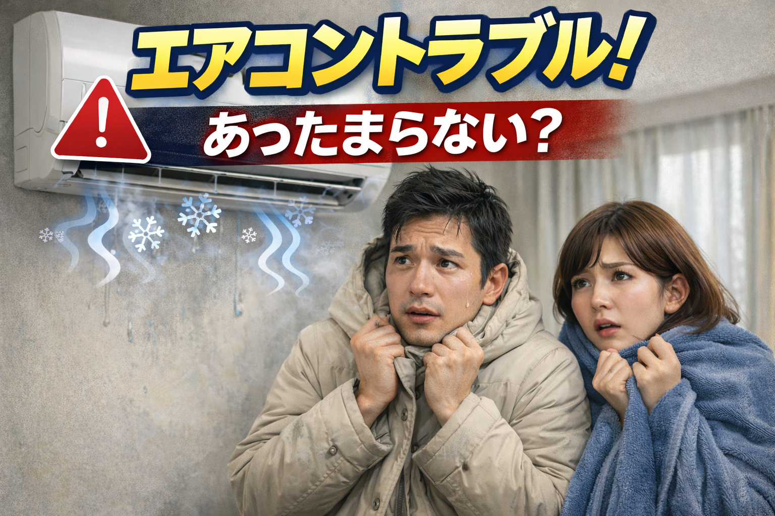 真冬にエアコンが壊れた！赤穂市で即日対応できる電気工事店が教える 